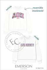 Alpha Omicron Pi PR Reversible Mockneck
