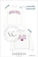 Delta Zeta PR Reversible Mockneck