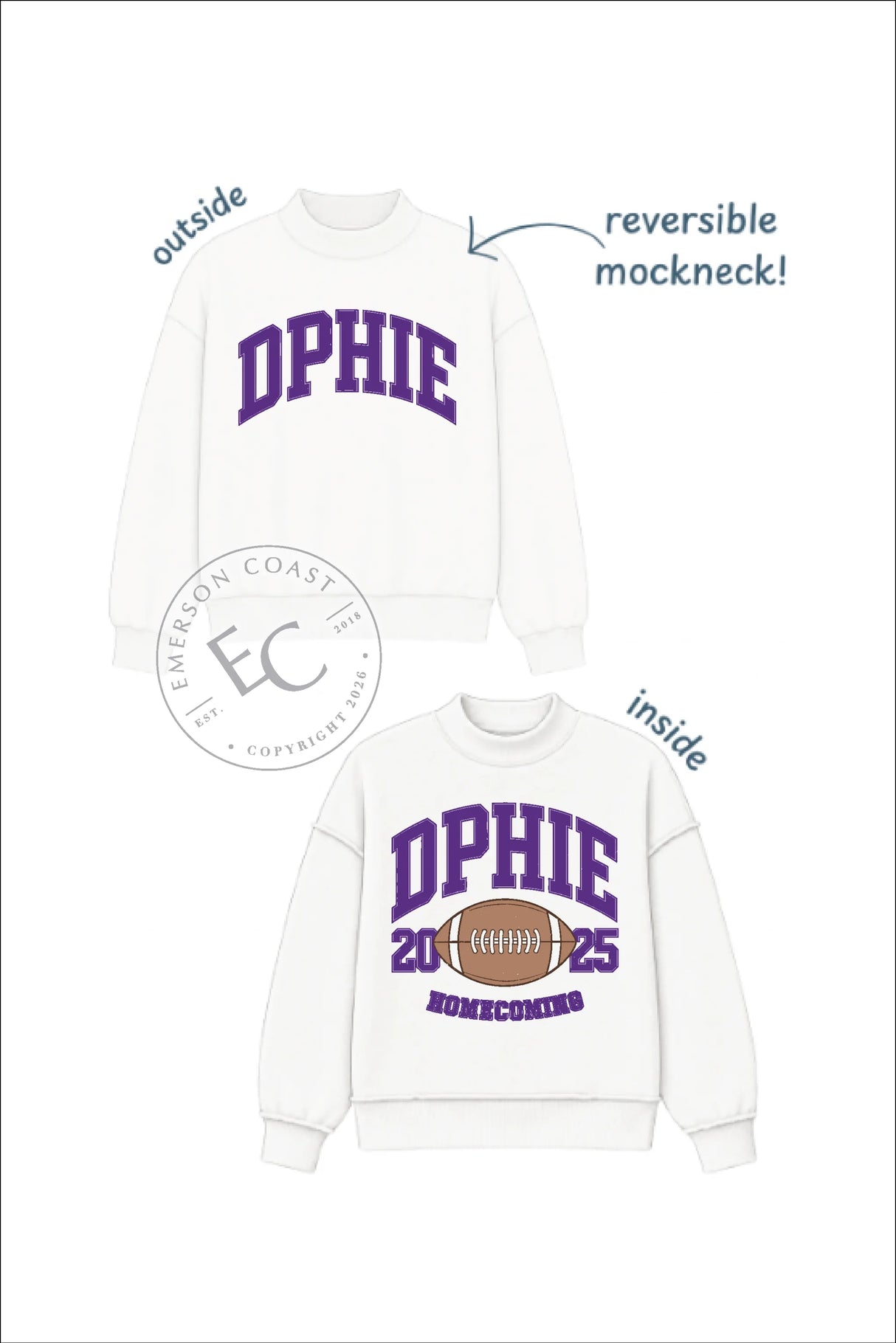 Delta Phi Epsilon Homecoming Mockneck