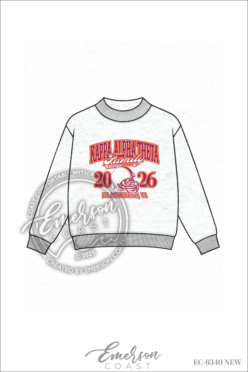 Kappa Alpha Theta Playful Family Weekend Mockneck