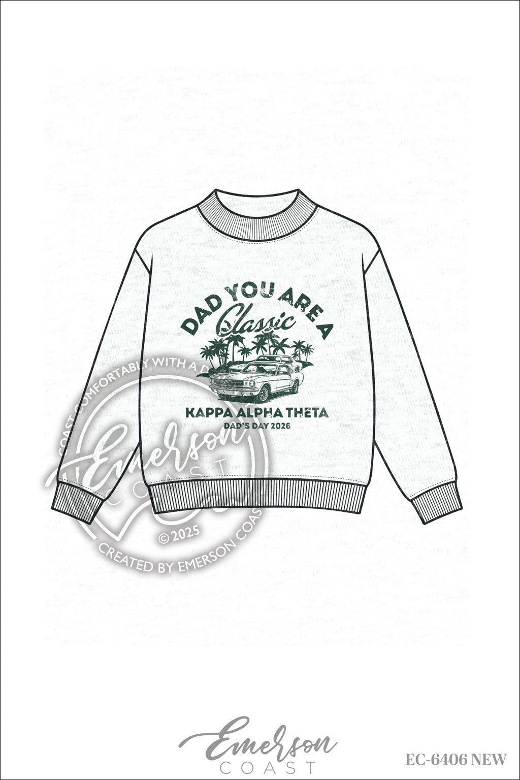 Kappa Alpha Theta Classic Dad's Day Mockneck