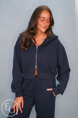 Emerson Coast Double Zip Up Hoodie & Wide Leg Pant