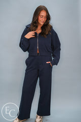 Emerson Coast Double Zip Up Hoodie & Wide Leg Pant
