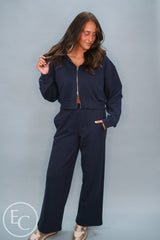 Emerson Coast Double Zip Up Hoodie & Wide Leg Pant