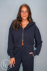 Emerson Coast Double Zip Up Hoodie & Wide Leg Pant