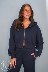 Emerson Coast Double Zip Up Hoodie & Wide Leg Pant