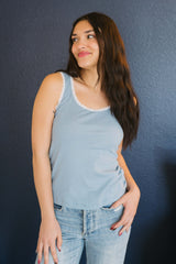 Emerson Coast Lace Ribbed Tank
