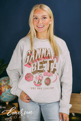 Gamma Phi Beta Pink Emblems Sweatshirt