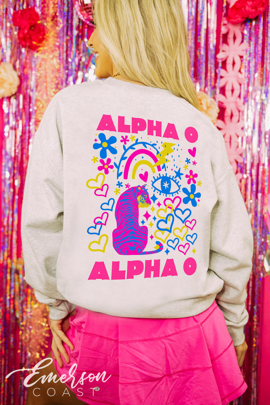 Alpha Omicron Pi Graphic Art Pullover