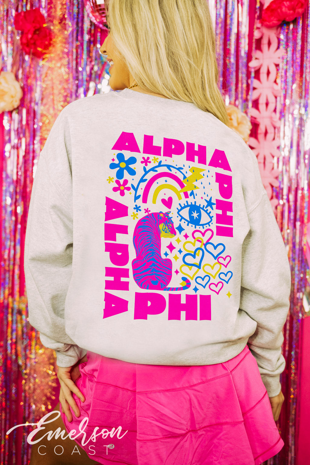 Alpha Phi Graphic Art Pullover