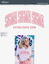 Tri Sigma Recruitment Notch Tee