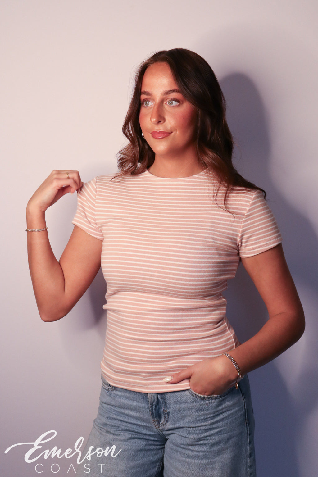 Emerson Coast Striped Baby Tee