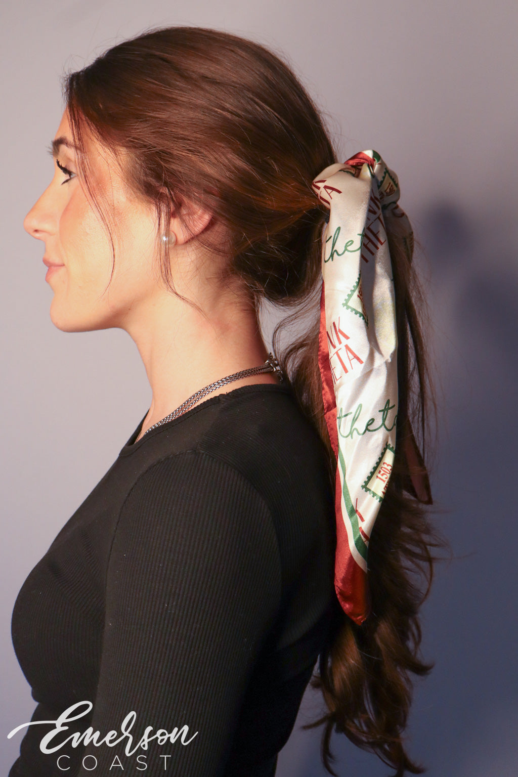 Sorority Bid Day Hair Scarf/Ascot