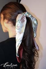Sorority Bid Day Hair Scarf/Ascot