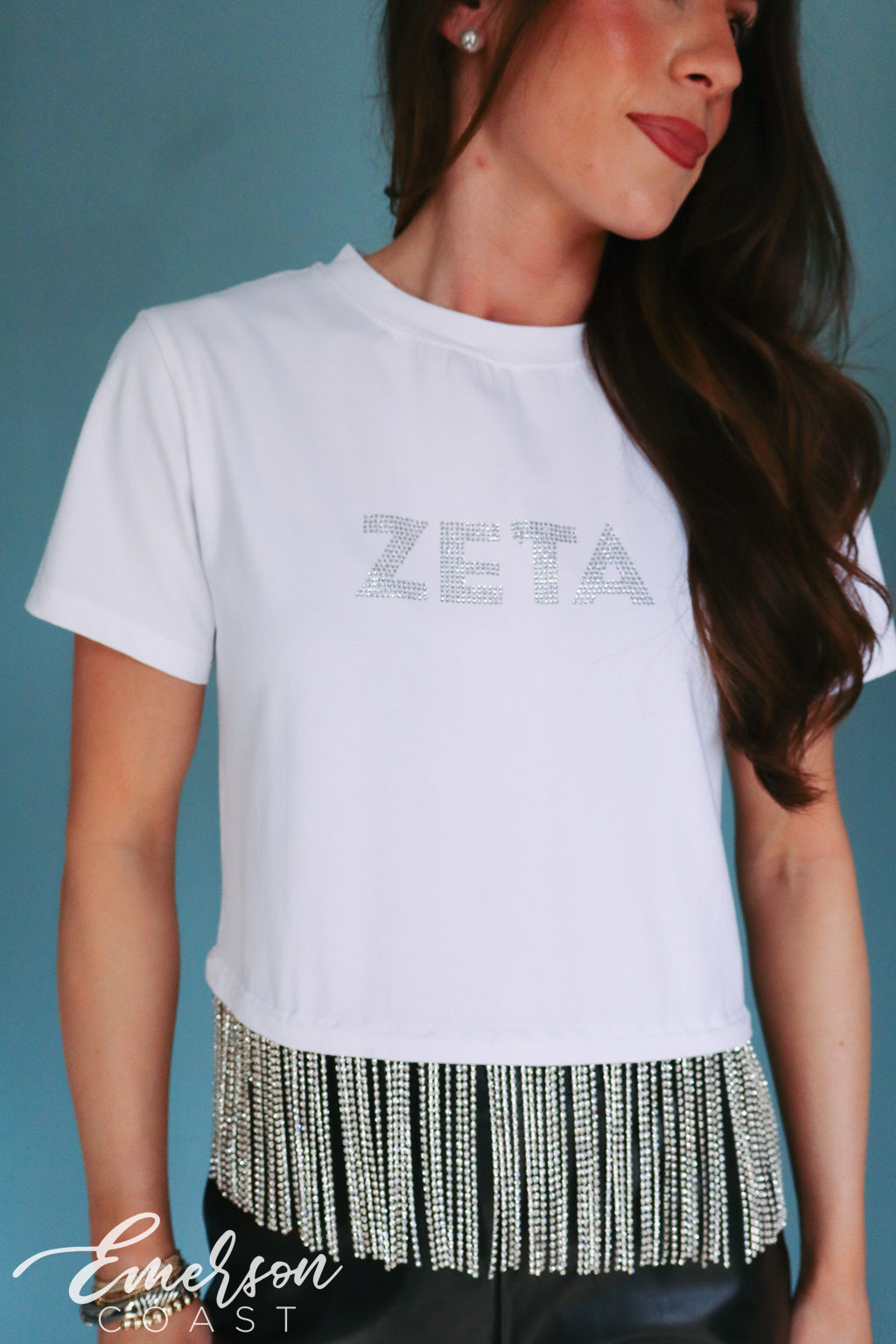 Emerson Coast Shimmer Hem Bid Day Tee