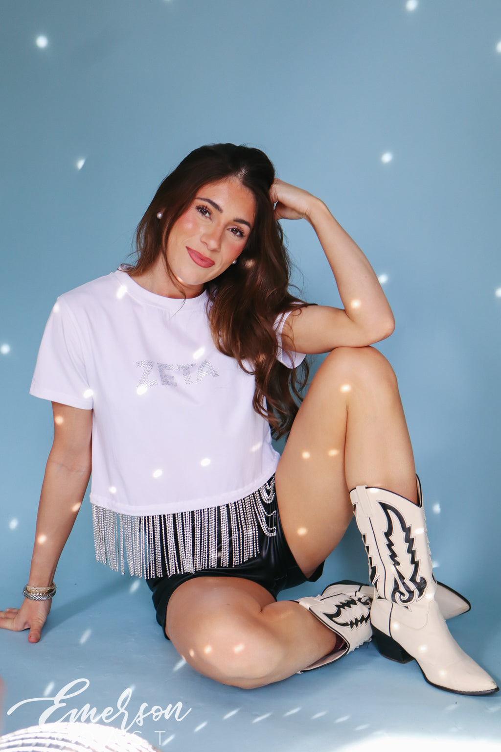 Emerson Coast Shimmer Hem Bid Day Tee