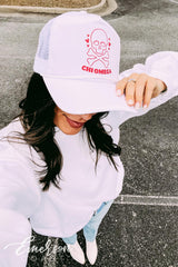 Chi Omega Skull and Crossbones Trucker Hat