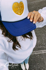 Alpha Xi Delta Heart Embroidered Trucker Hat