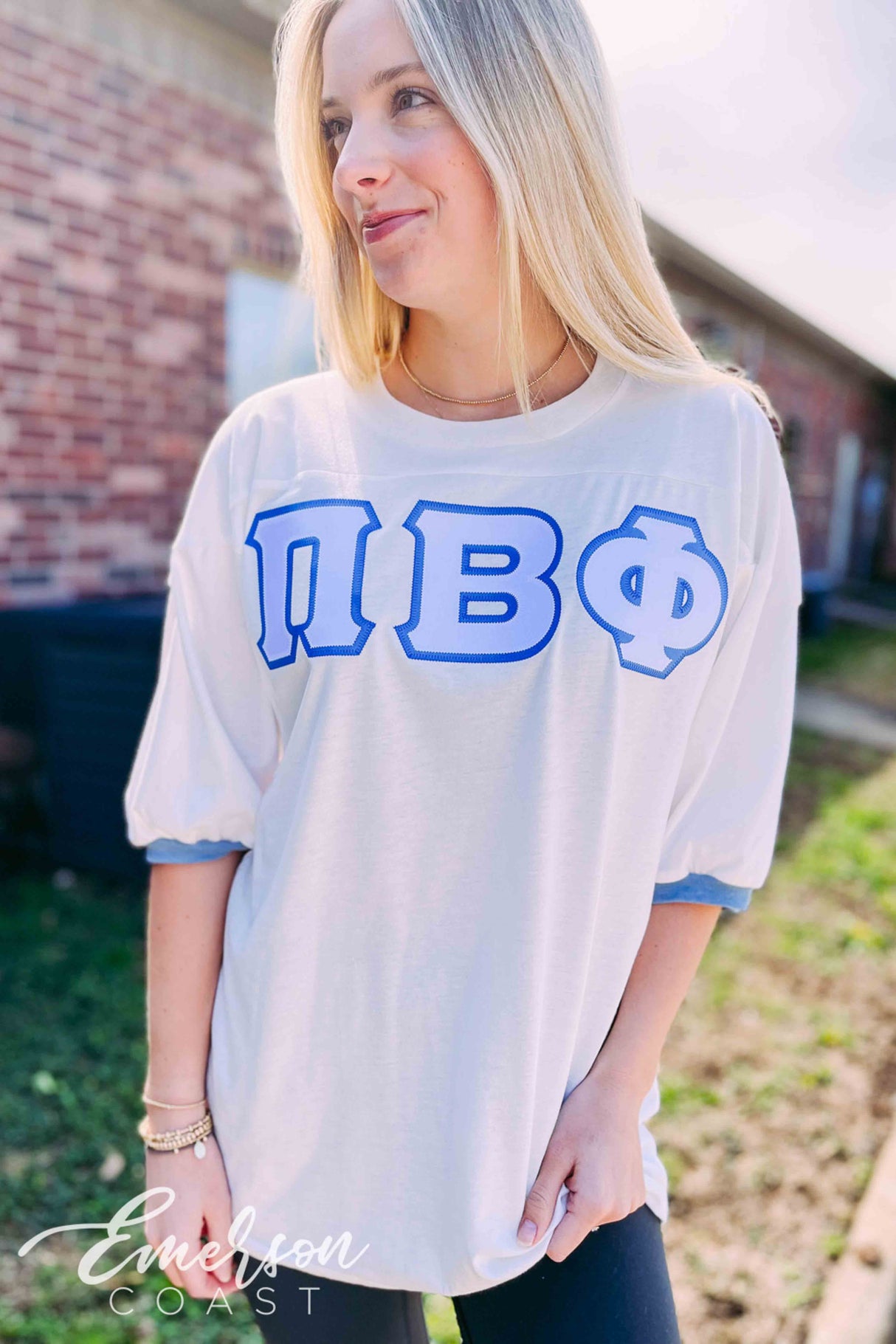 Emerson Coast Custom Letter Jersey