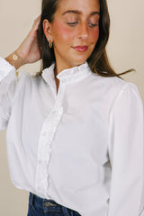 Pi Beta Phi Recruitment Ruffle Button Down