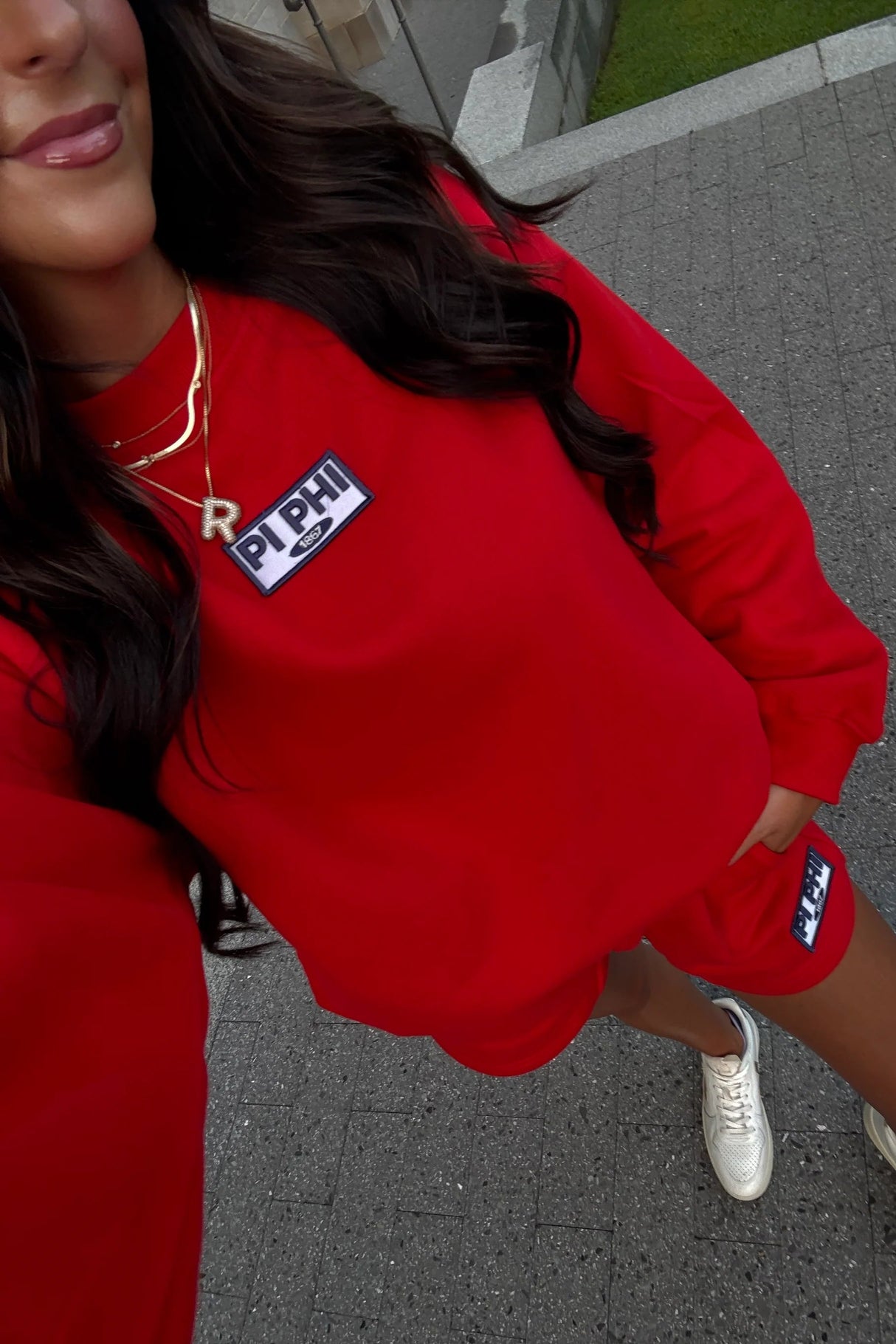 Pi Phi Red Puff Patch Breeze Set