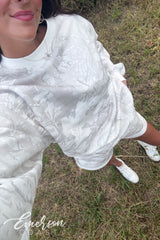 Emerson Coast White Camo Crewneck & Shorts Set