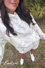 Emerson Coast White Camo Hoodie & Shorts Set