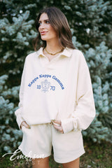 Kappa Crest Oversized Collared Crew