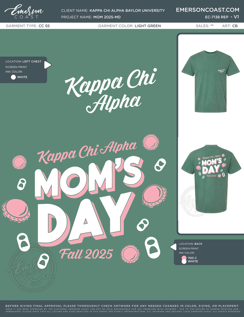 EC-7138 REP Kappa Chi Alpha Baylor University Mom 2025-MD