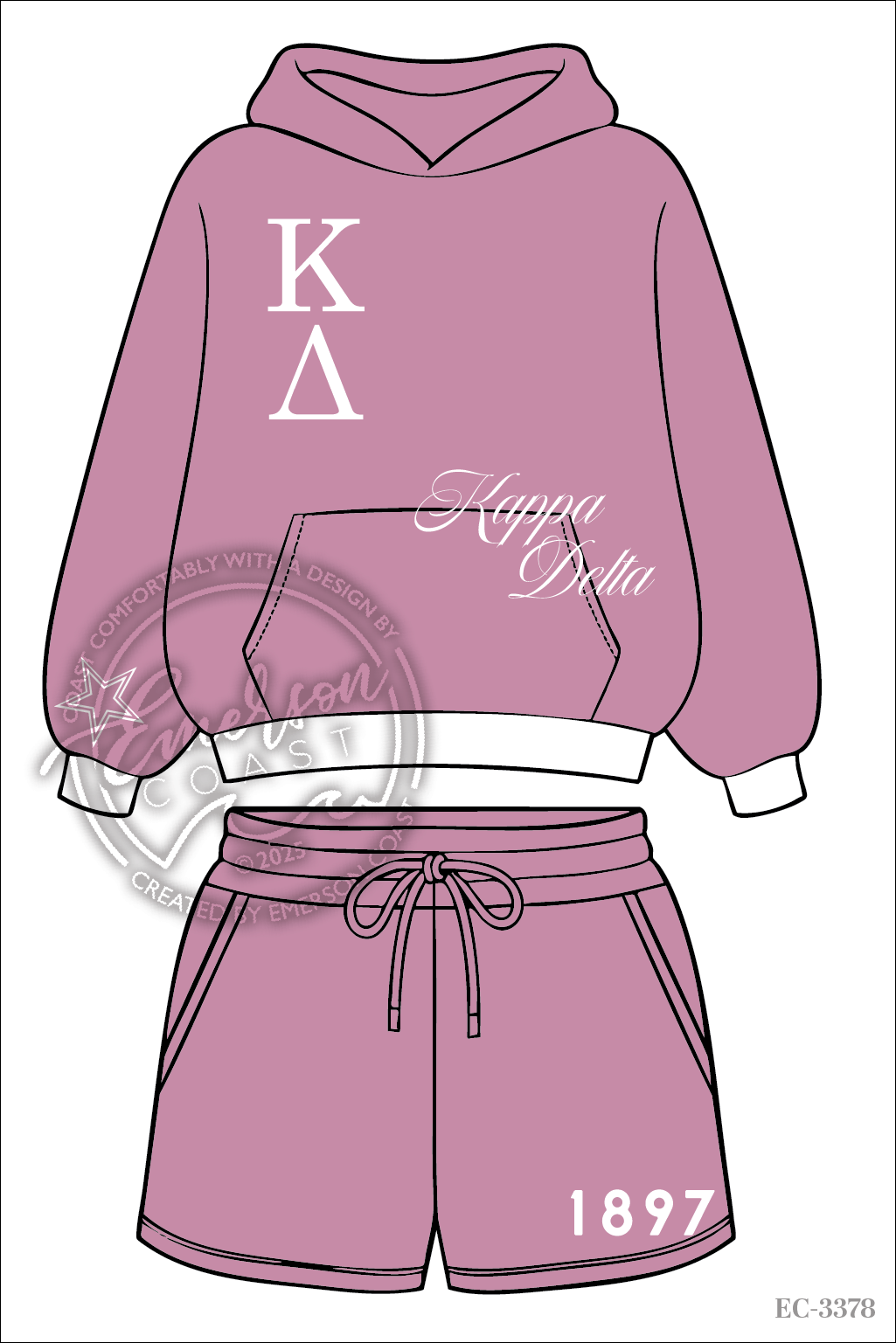 Kappa Delta Hoodie & Shorts Set