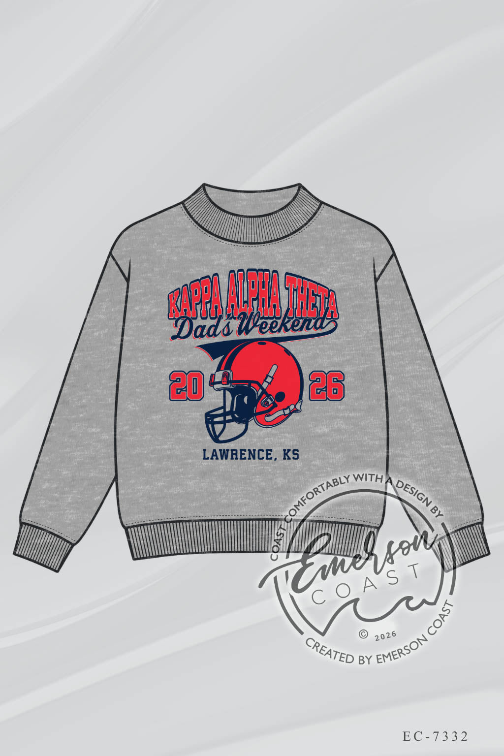 Kappa Alpha Theta Dads Weekend Classic Mock Neck