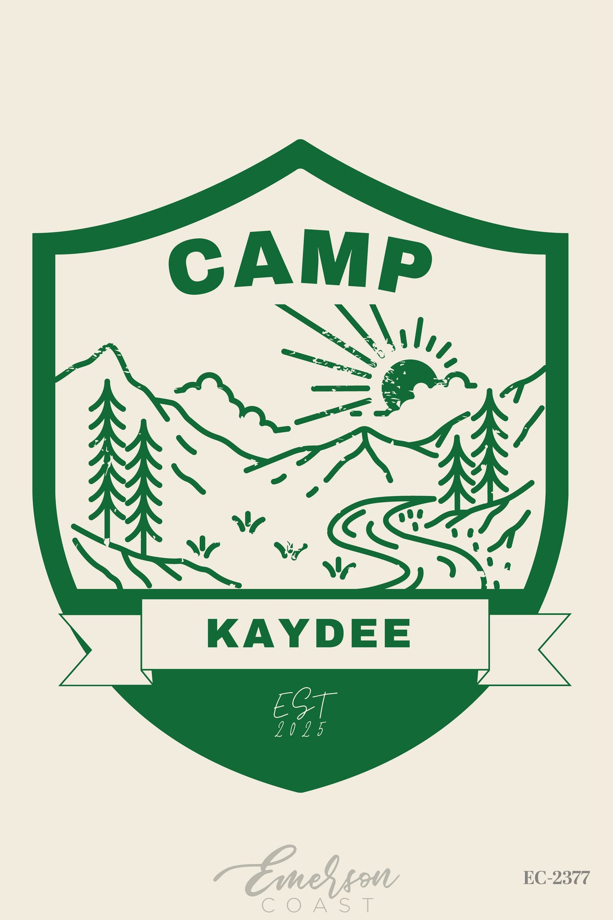 Kaydee Camp Bid Day Badge Tshirt