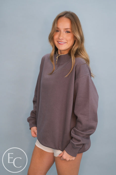 LAT Unisex Mockneck Fleece Sweatshirt