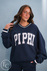 Emerson Coast Letterman Vneck Pullover & Pant Set