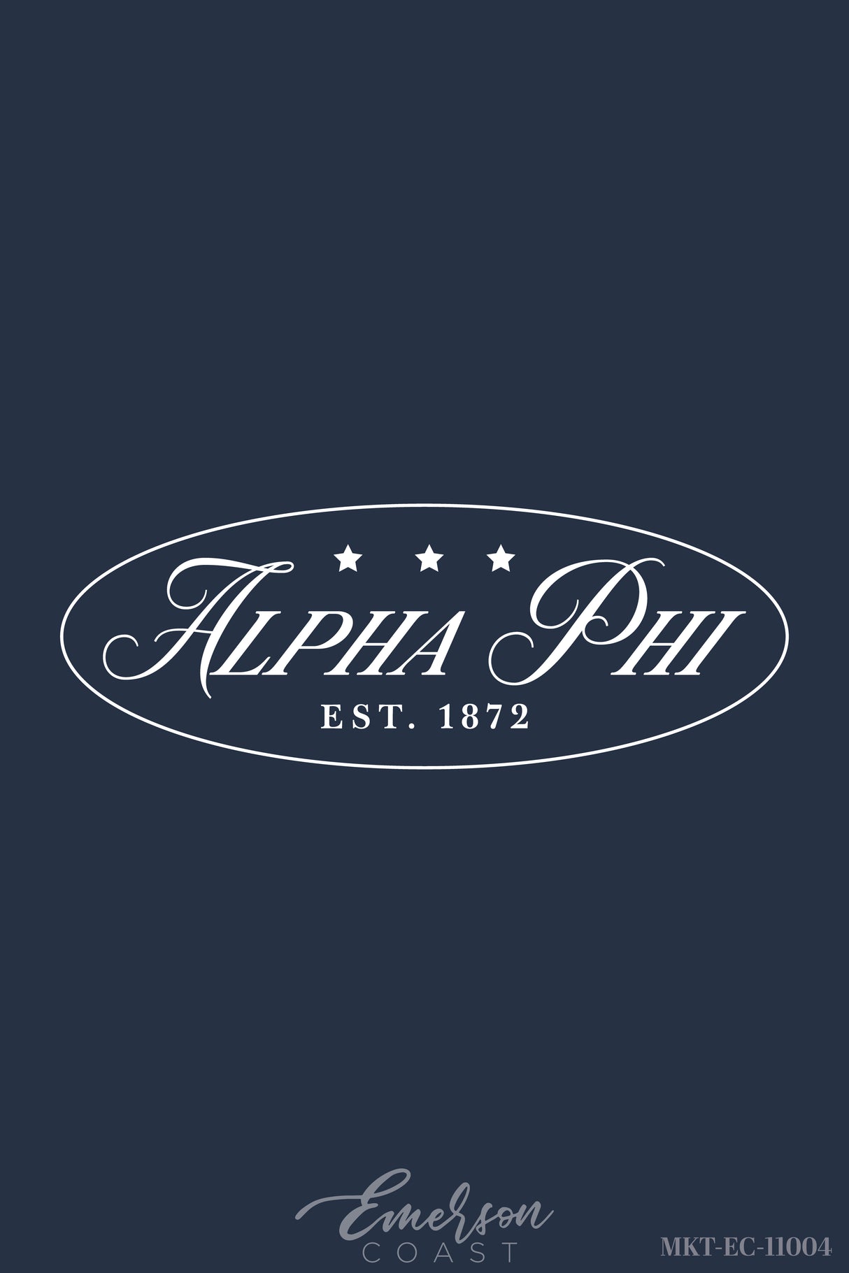 Alpha Phi Navy Stars Bid Day Tshirt