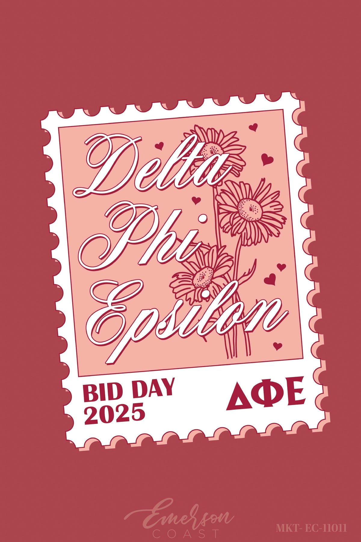 Delta Phi Epsilon No Place Like Home Postage Bid Day Tee