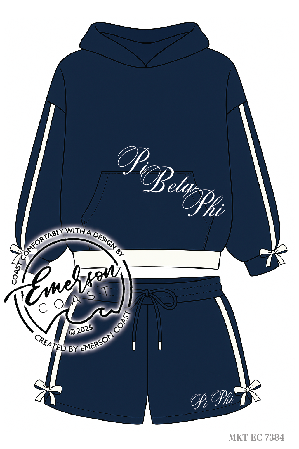 Pi Phi Sideline Bow Set