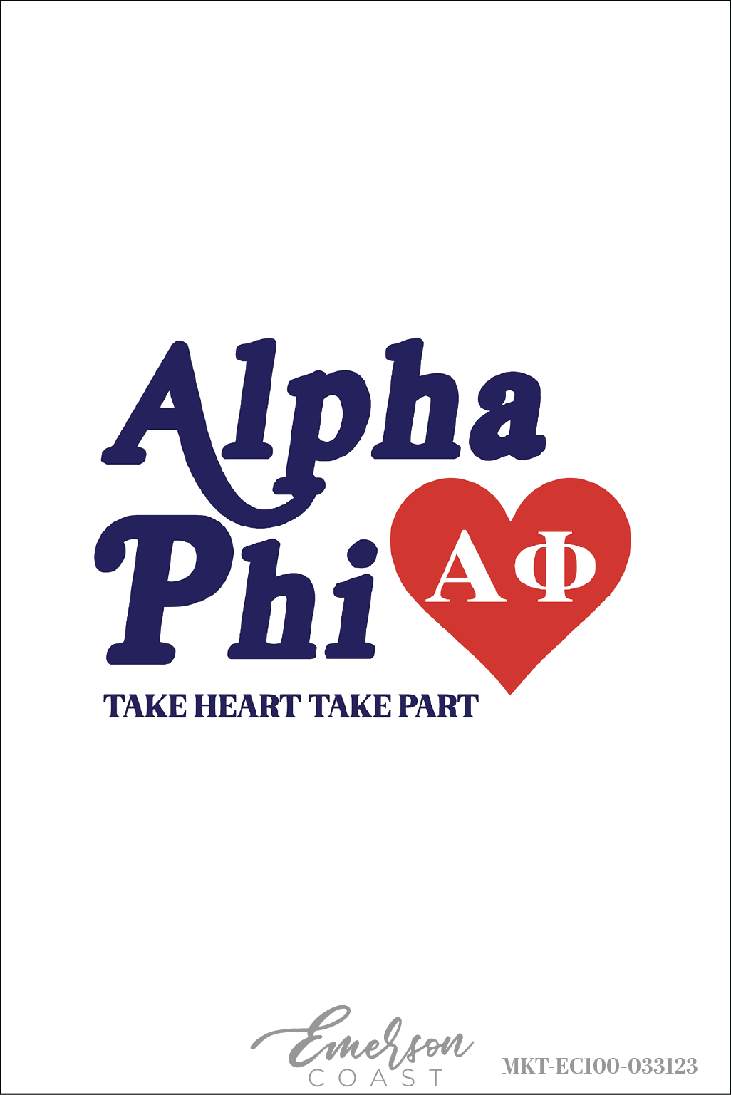 Alpha Phi Take Heart Philanthropy Shirt T-Shirt