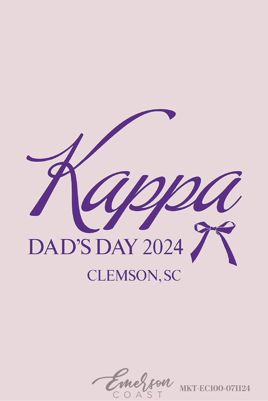 Kappa Kappa Gamma Bow Dad's Day Tee