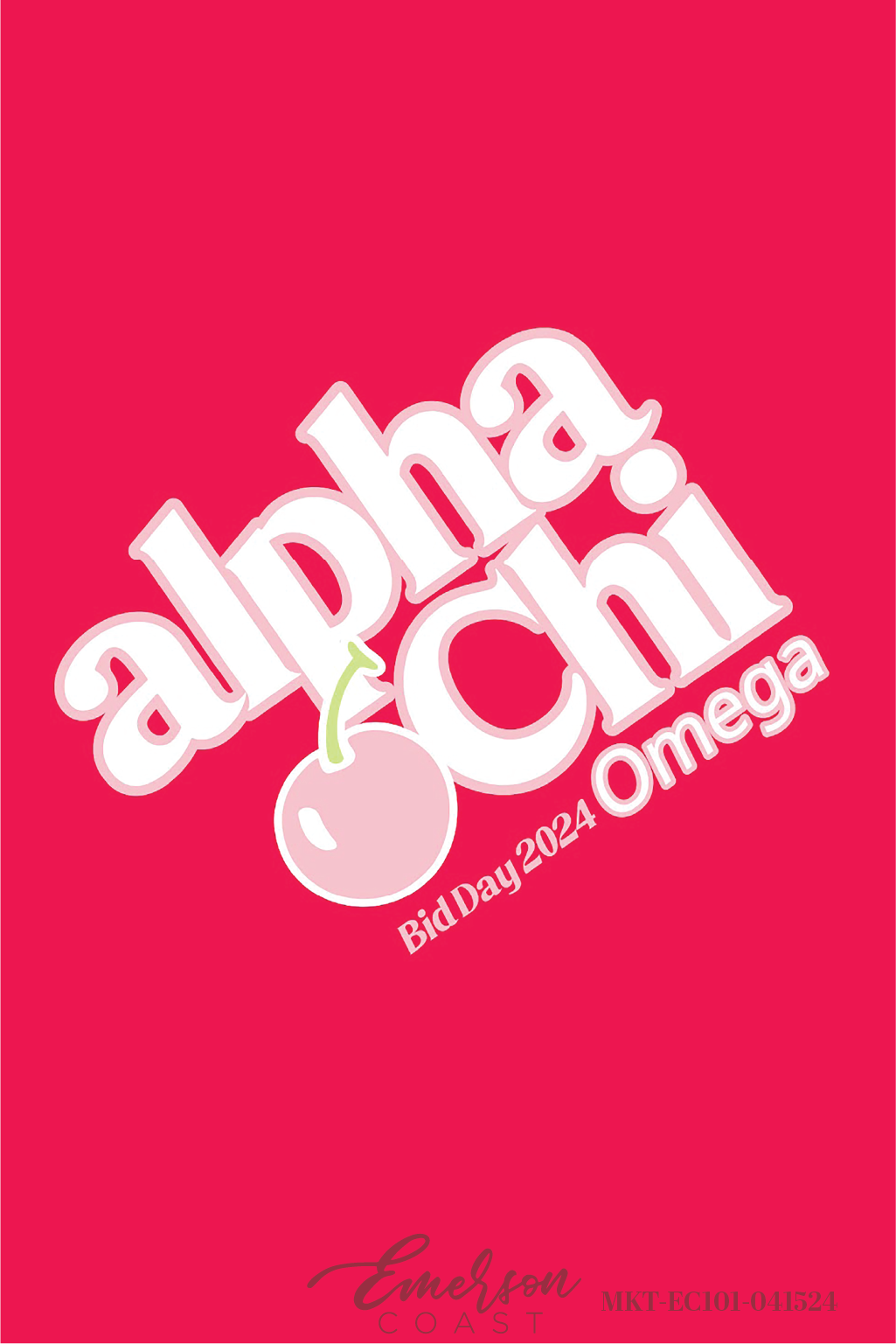 Alpha Chi Omega Cherry Coke Bid Day T-Shirt