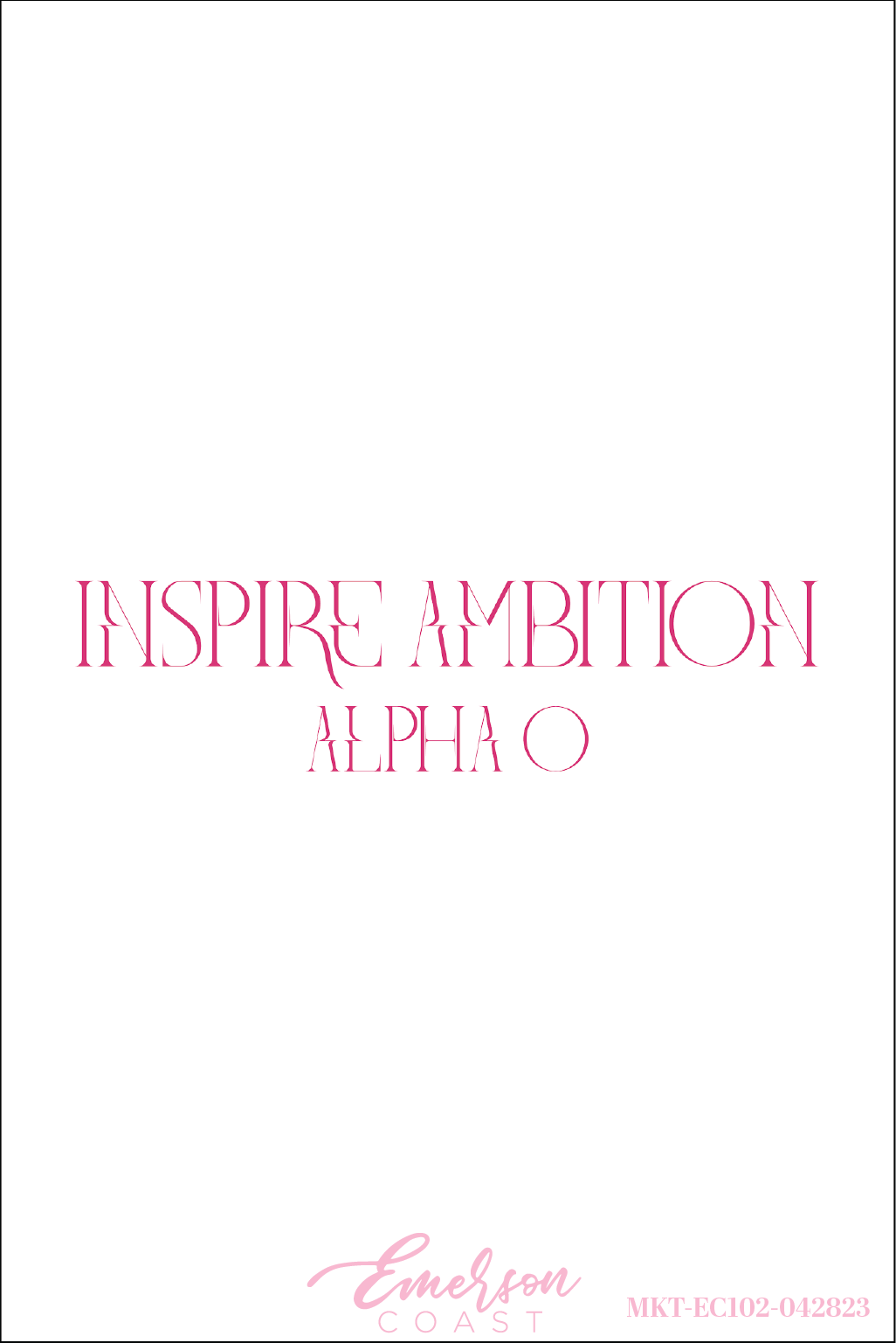 Alpha Omicron Pi Inspire Ambition Tee