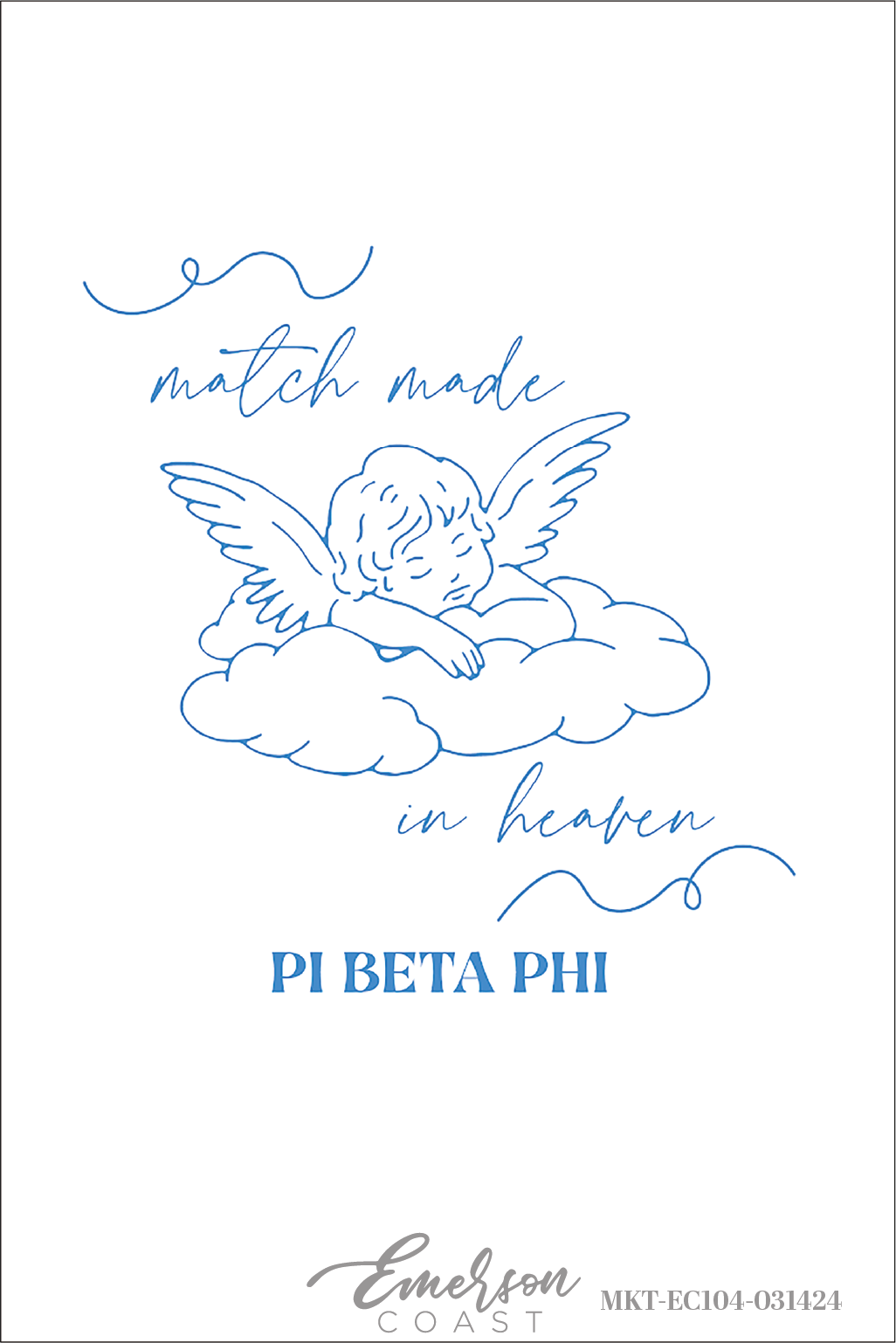 Pi Beta Phi Match Made In Heaven Bid Day T-Shirt