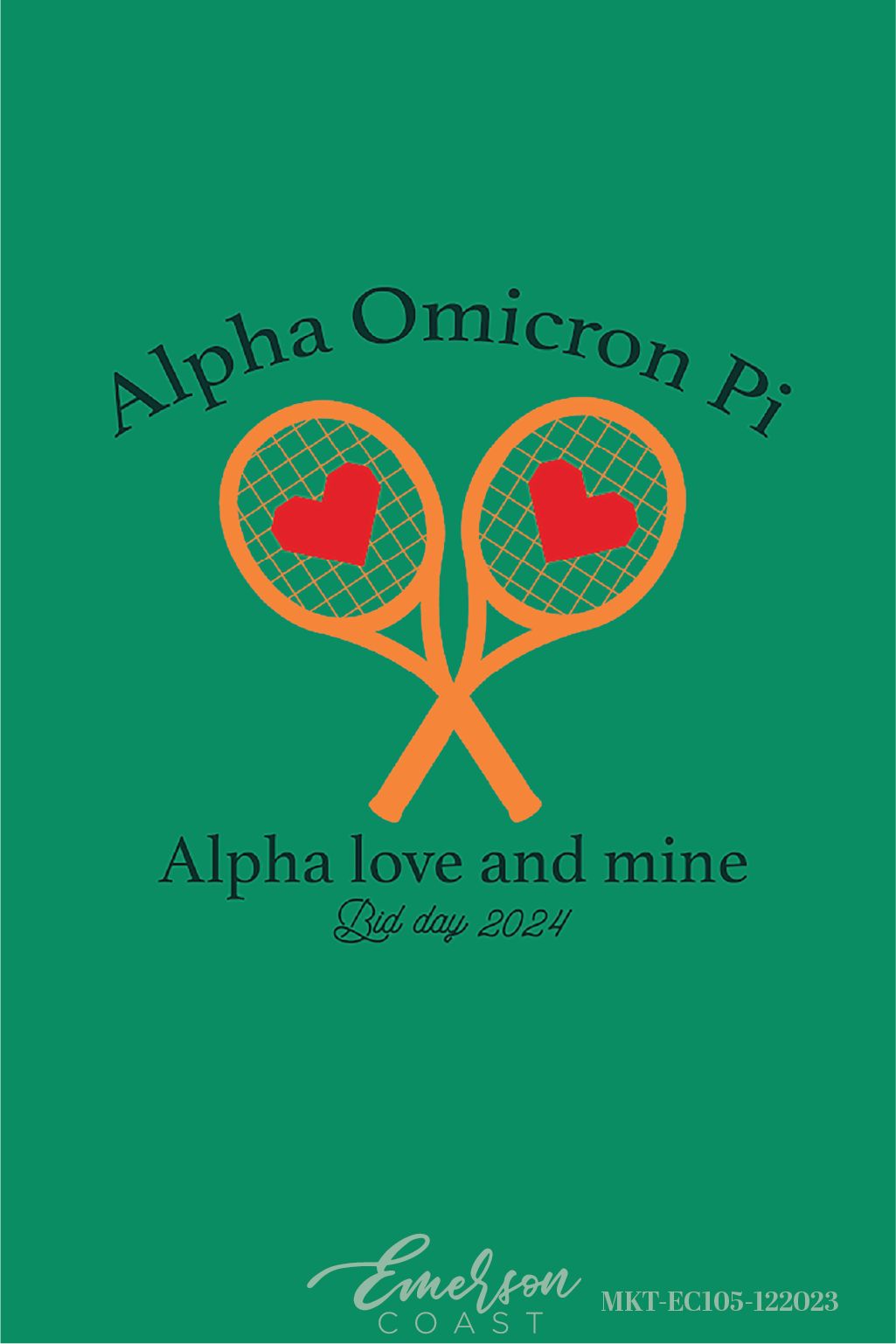 Alpha Omicron Pi Love And Mine Bid Day T-Shirt
