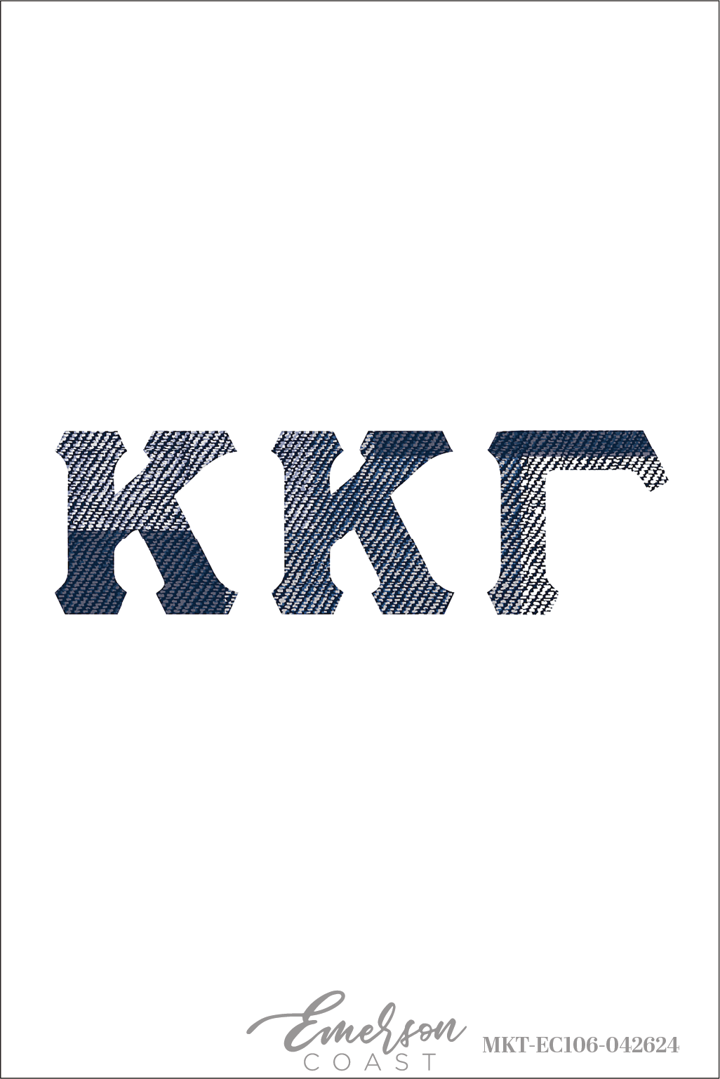 Kappa Kappa Gamma Denim Bid Day T-Shirt