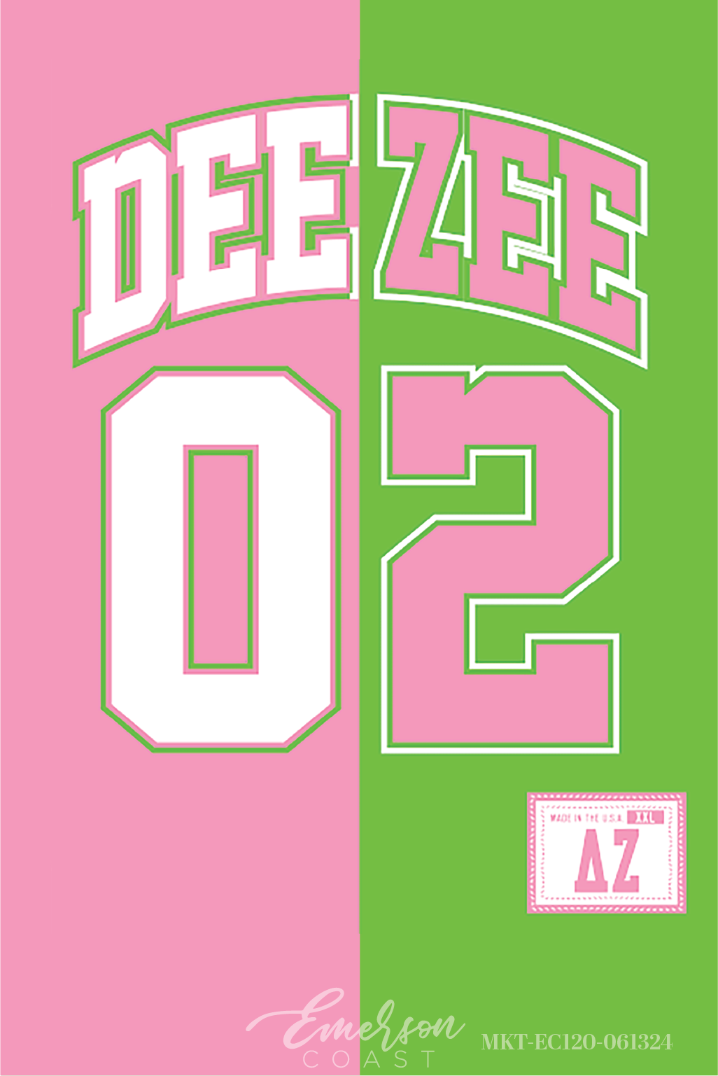 Delta Zeta Half & Half Sublimated Jersey
