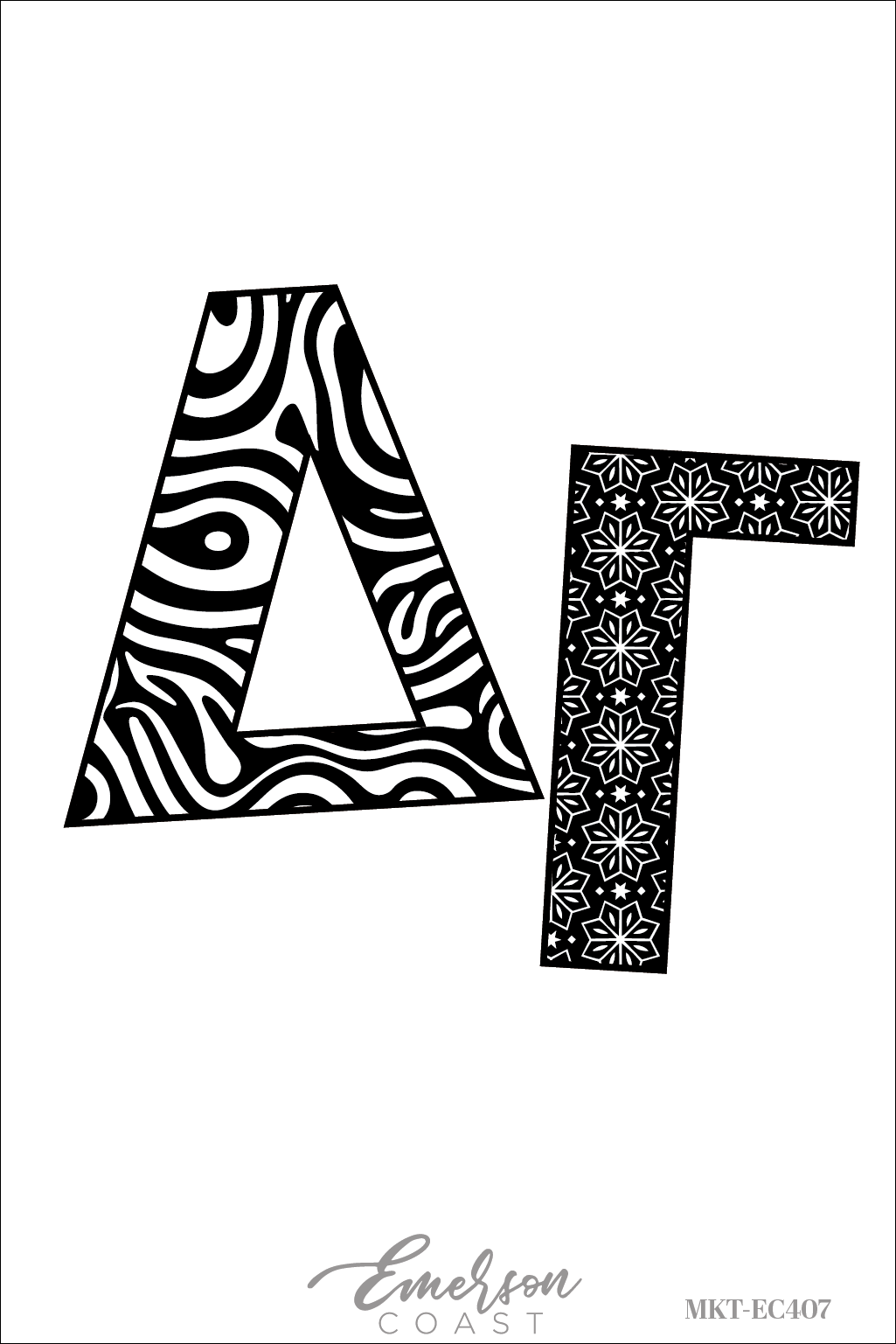 Delta Gamma Black Patchwork Tshirt