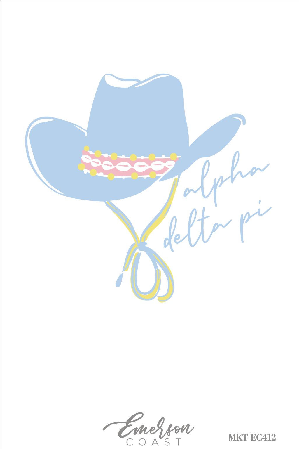 Alpha Delta Pi Cowgirl Bid Day Tshirt