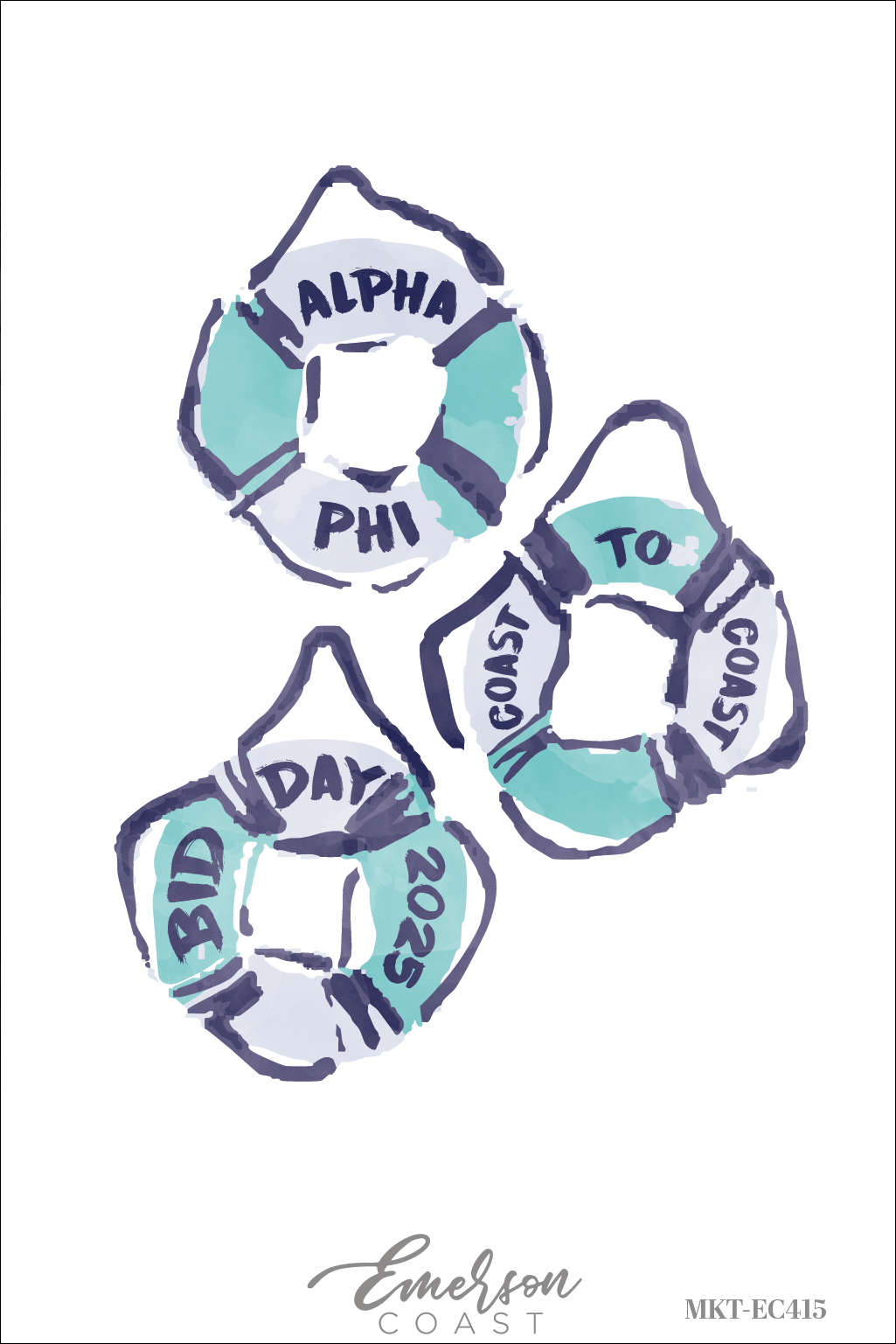Alpha Phi Coast To Coast Bid Day Tank