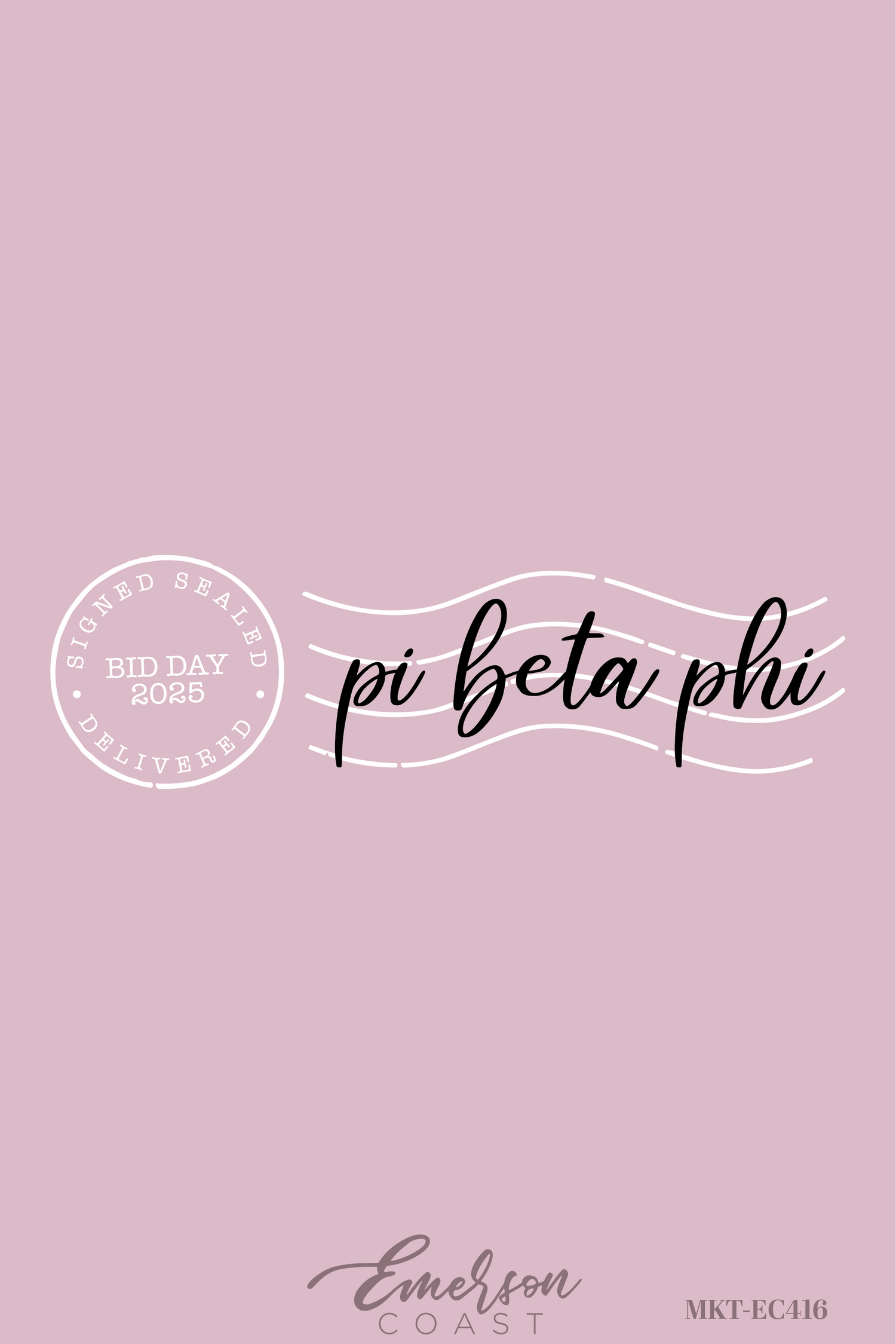 Pi Beta Phi Signed Sealed Delivered Bid Day Tshirt