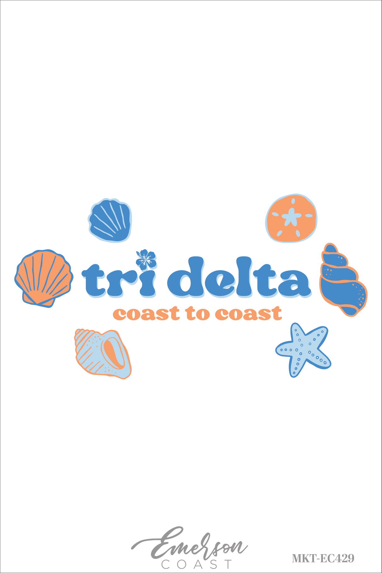Tri Delta Coast To Coast Beachy Bid Day Tank